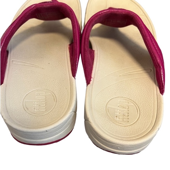 Fitflop Pink and Cream Sandals - Picture 5 of 7